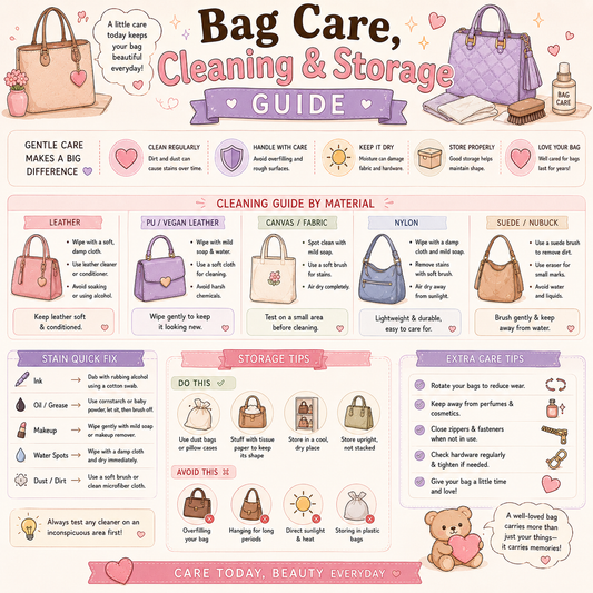 Bag Care, Cleaning & Storage Guide
