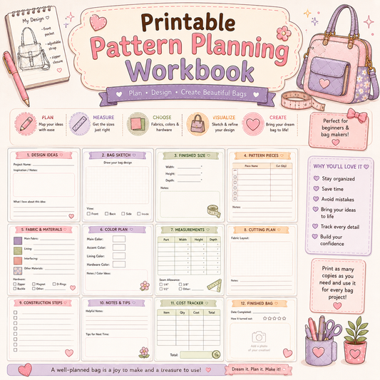 Printable Pattern Planning Workbook