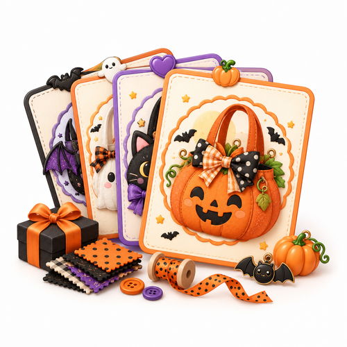 50 Halloween Bag Patterns & Design Collection