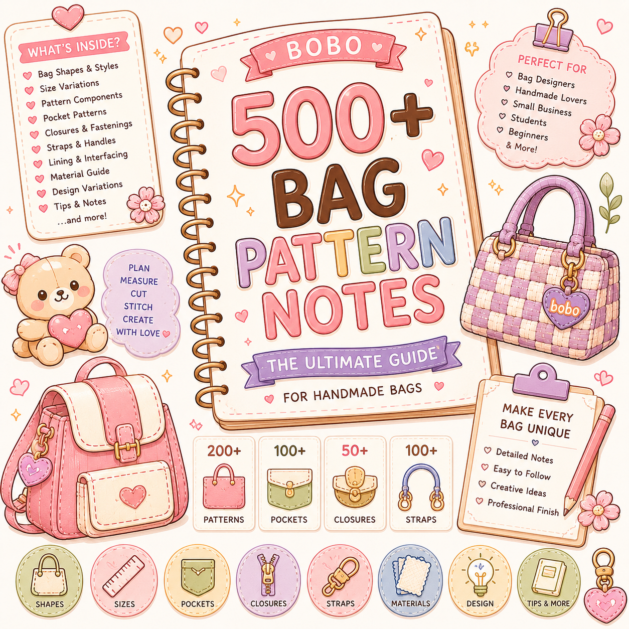 500+ Bag Pattern Notes